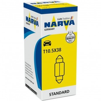 Лампа NARVA FESTOON LAMPS 12V C10W 10W SV8.5 36мм двухцокольная