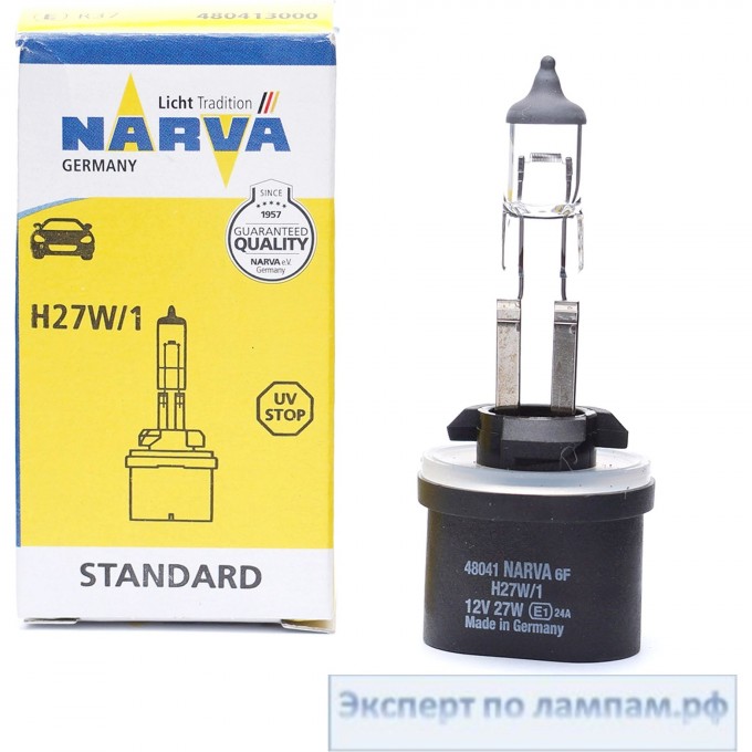 Лампа NARVA H27W/1 12V PG13 32530786