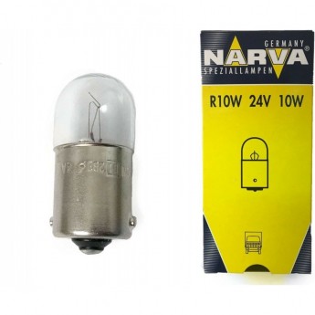 Лампа NARVA R10W 24V 10W BA15S