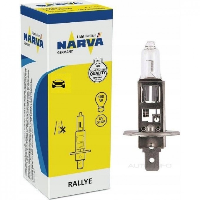 Лампа NARVA RALLYE H1 12V 100W RA C1 82884522