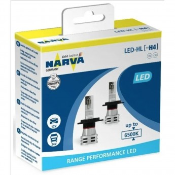 Лампа NARVA RANGE PERFORMANCE LED H4 6500K 2 шт.x2