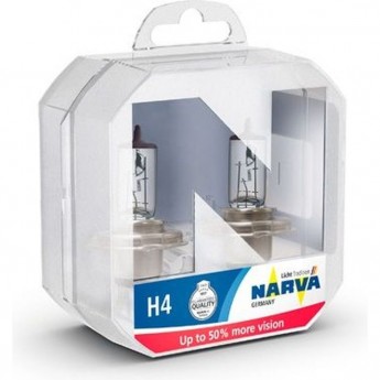 Лампа NARVA RANGE POWER 50+ 12V H4 60/55W P43t-38 бокс 2шт.