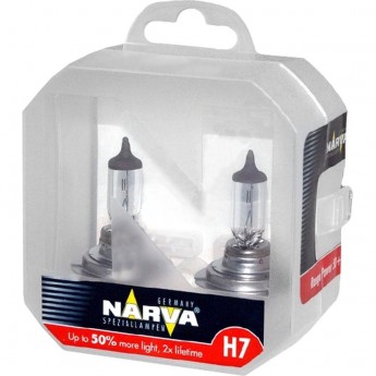 Лампа NARVA RANGE POWER 50+ H7 55W 12V PX26d 2шт.