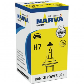 Лампа NARVA RANGE POWER 50+ H7 PX26d 12V 55W