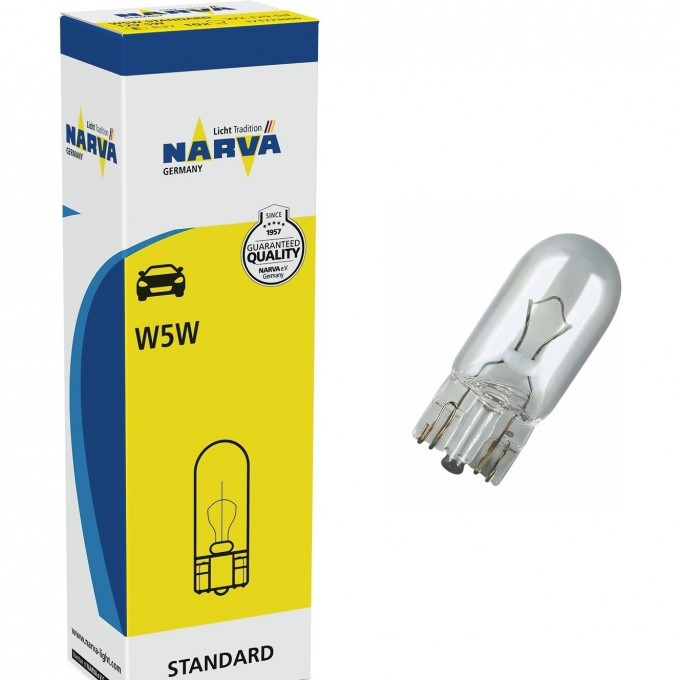 Лампа NARVA STANDARD 5W 12V B10D 117420685