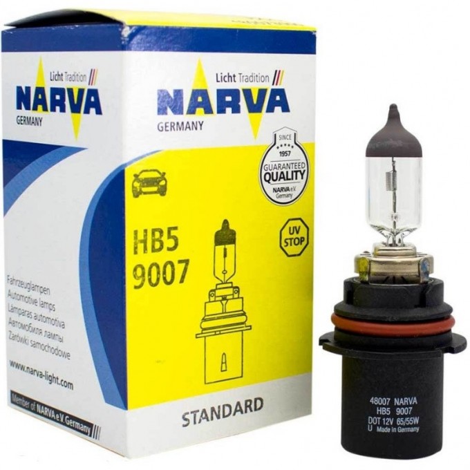 Лампа NARVA STANDARD HB5 9007 12V 65/55W PX29t C1 82884374